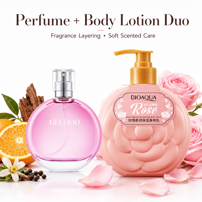 Coffret Parfum Femme GECOMO 50 - Perfume Fragrance Body Lotion avis et prix