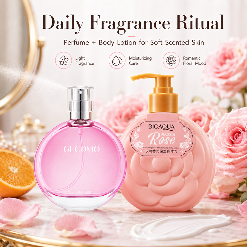 Coffret Parfum Femme GECOMO 50 - Perfume Fragrance Body Lotion avis et prix