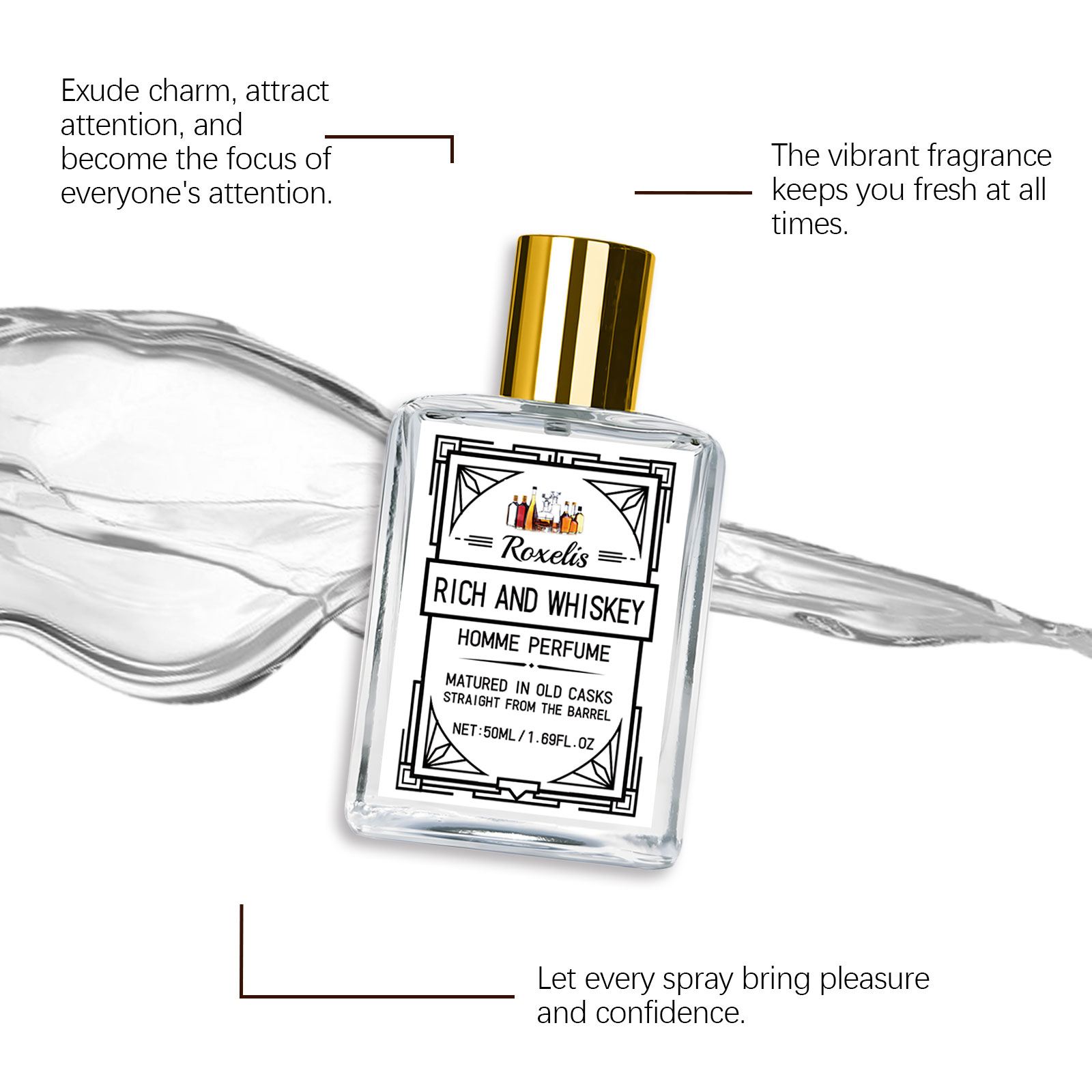 Roxelis 50ml Charm Whisky Parf - Perfume Fragrance Tous avis et prix